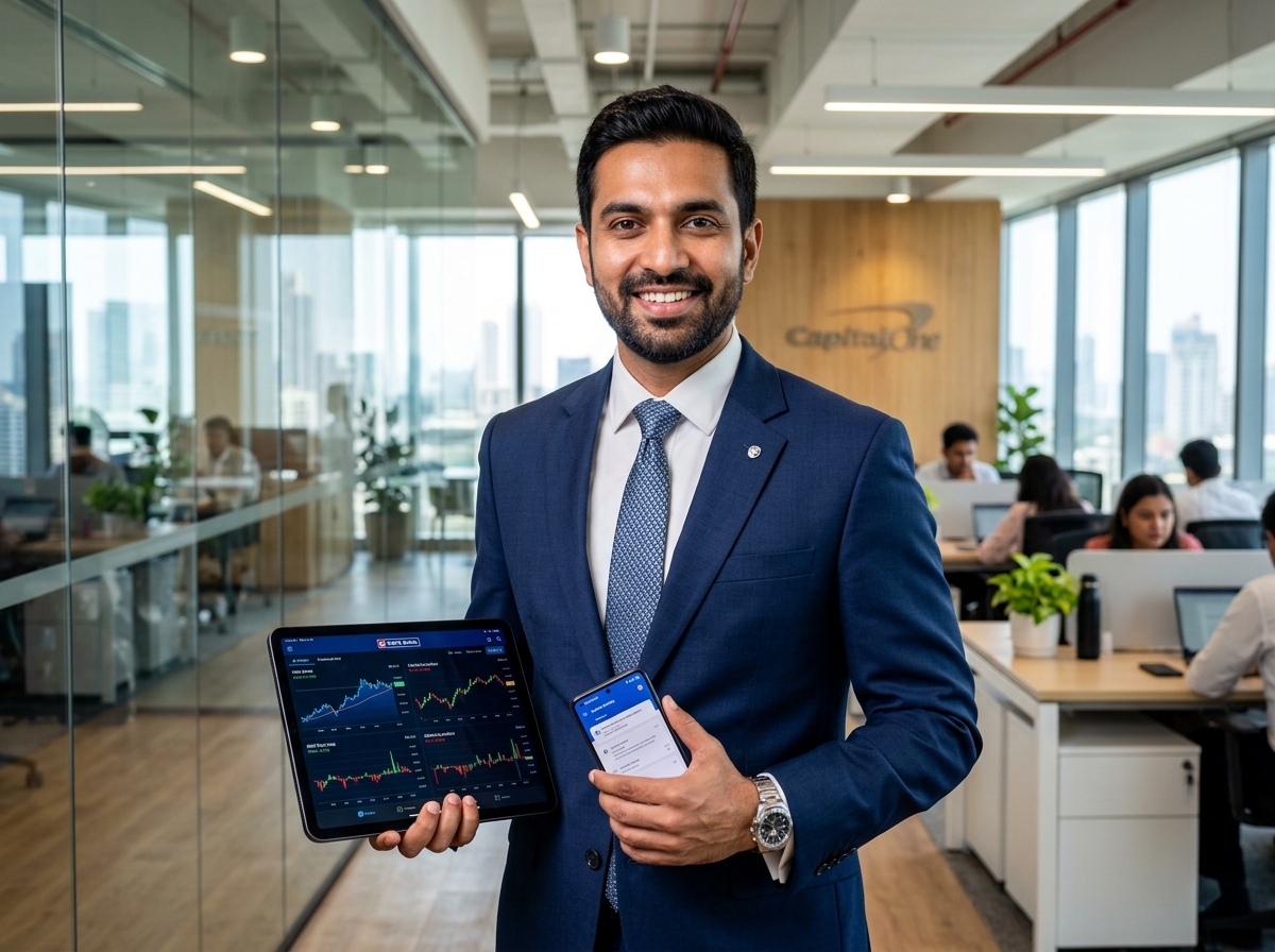 Banker using Aura Financial AI
