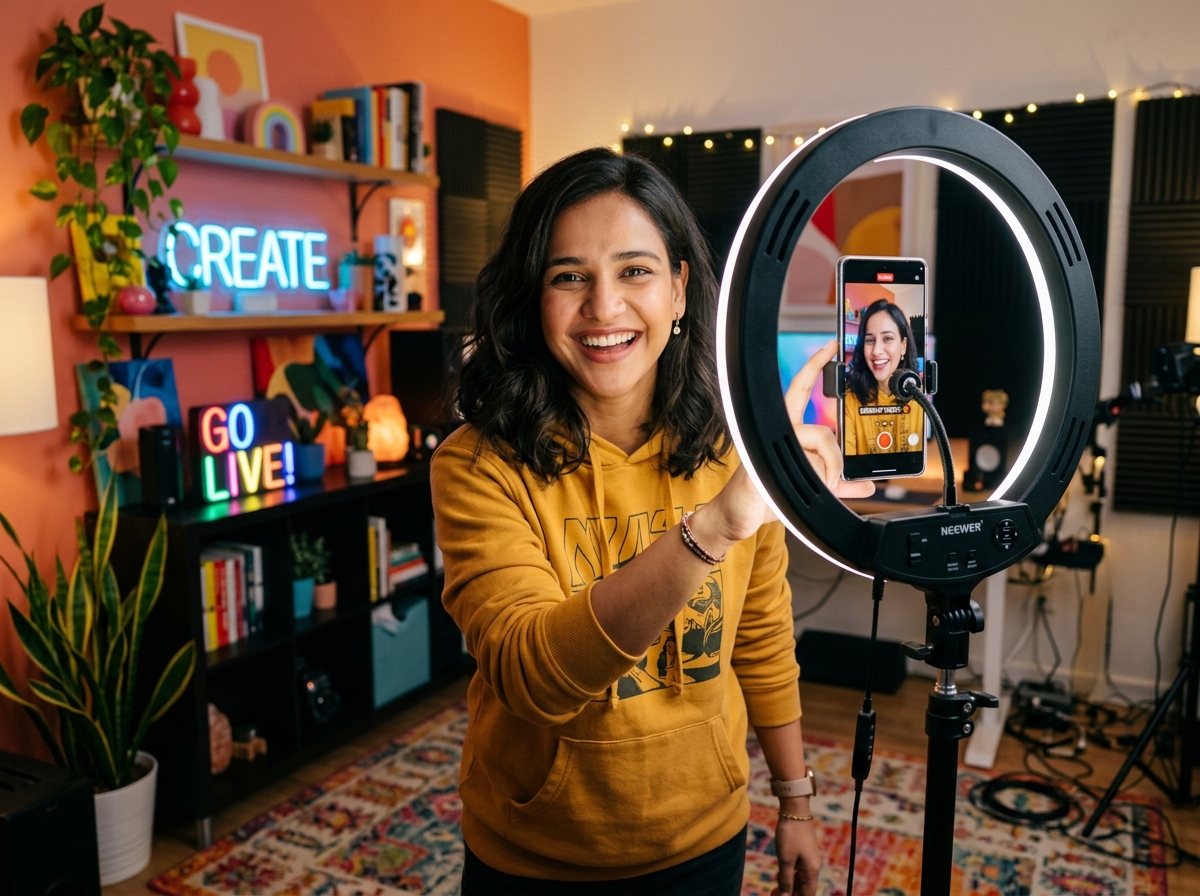 Regional Content Creator and Shopkeeper using AuraGram Reels